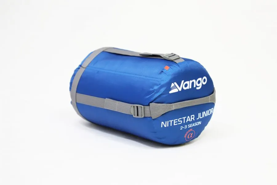 Vango Nitestar Junior Children's Sleeping Bag in Classic Blue (2-3 Season / 170cm long)