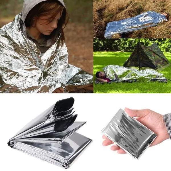 Waterproof Emergency Survival Rescue Blanket Foil Thermal Space First Aid