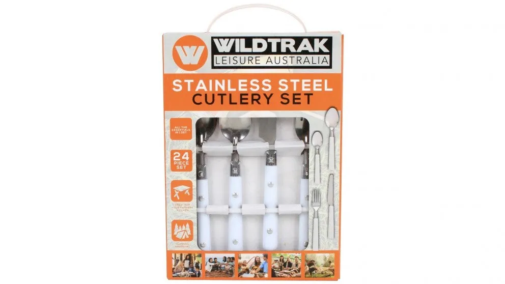 Wildtrak Stainless Steel 24pc Cutlery Set