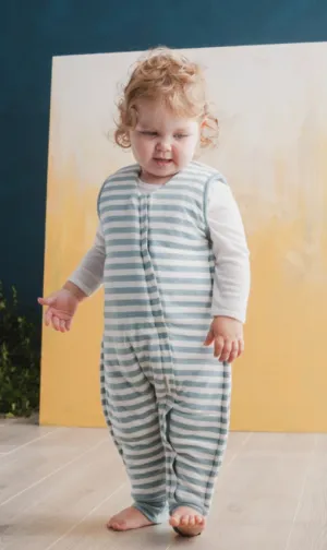 Woolbabe - Wool Winter Sleep Suit - Tide